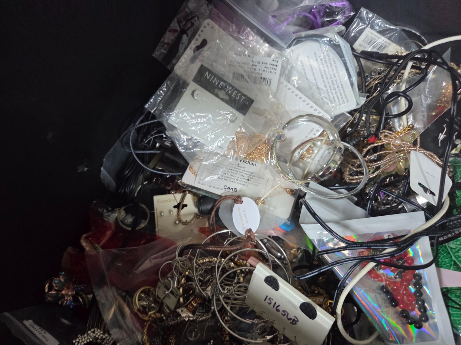 Storage unit find- tote full of jewelry sterling silver