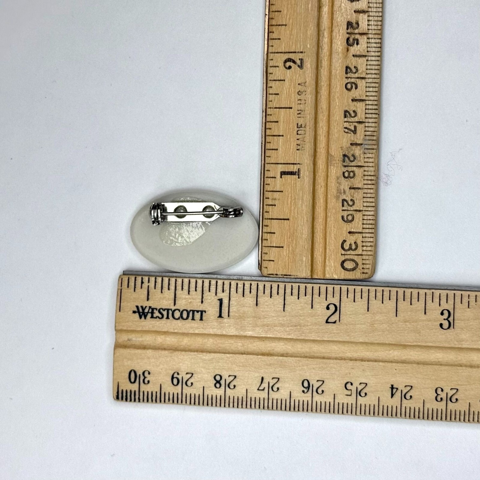 Inspirational Brooch Pin Ceramic My Grace Is Sufficient For You 1.25in Religious