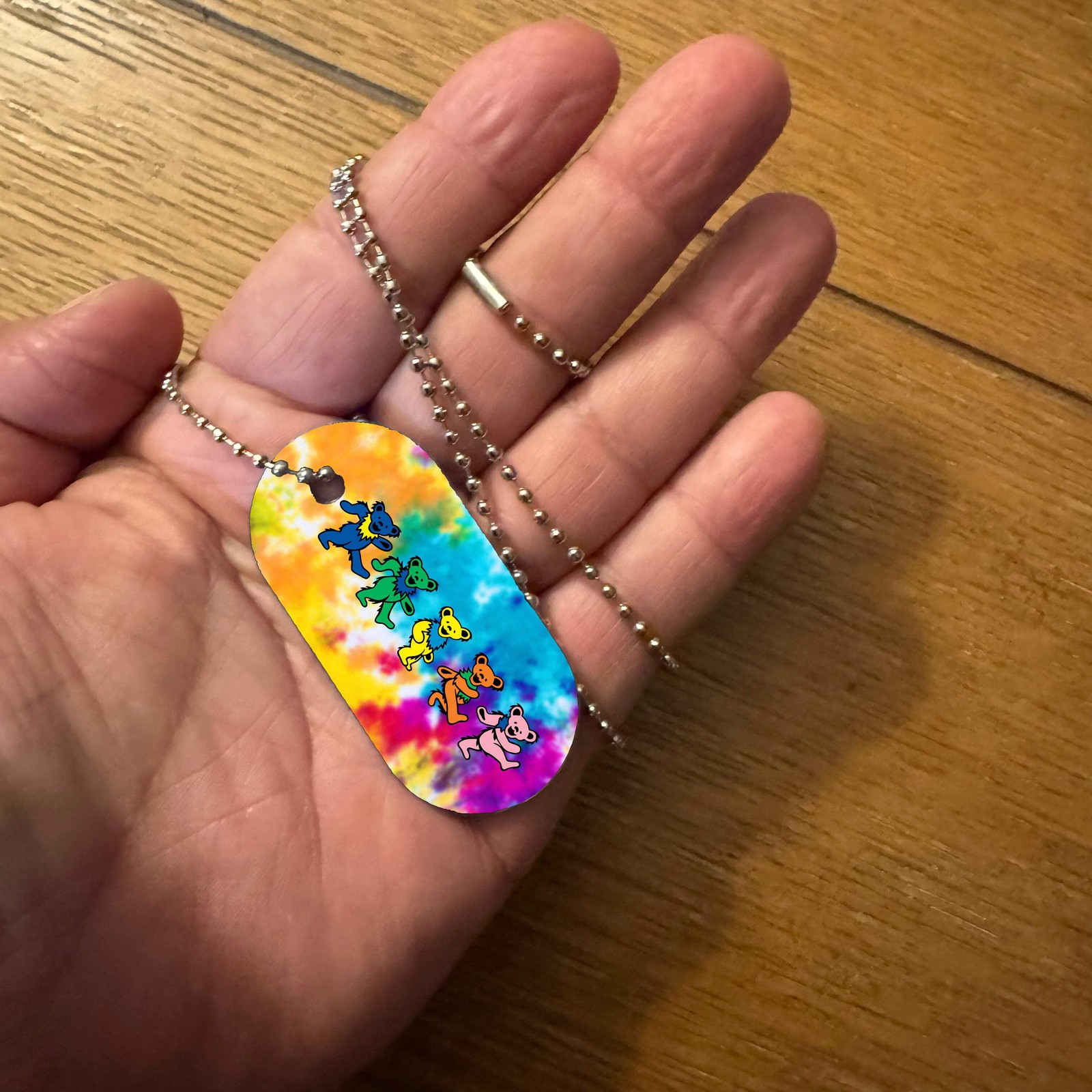 Grateful Dead Collectible Dog Tag Sublimated 2 Sided Necklace Free Shipping From