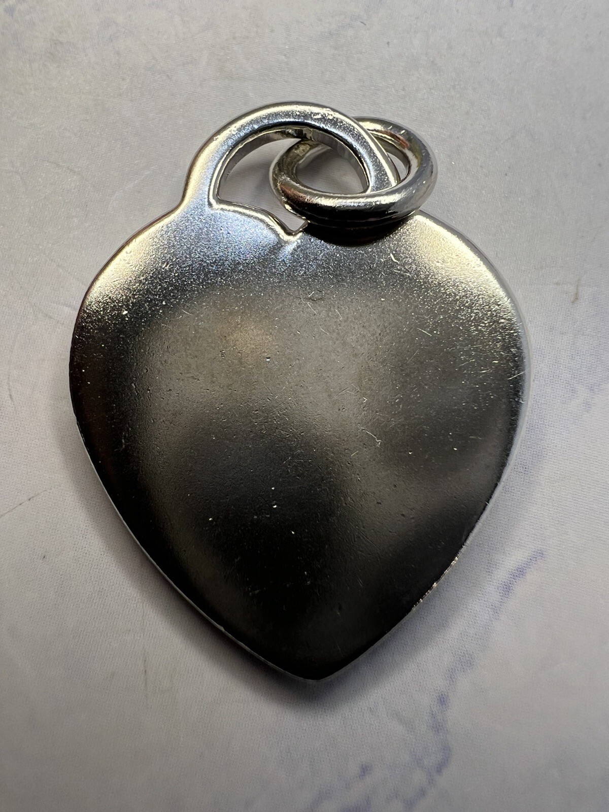 Vintage New York 925 Sterling Silver “US Air Force Mom” Heart Dog Tag Charm
