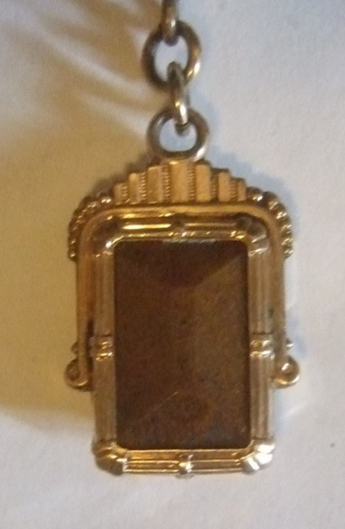 Victorian Style Pendant Fob Carnelian Onyx Estate Jewelry