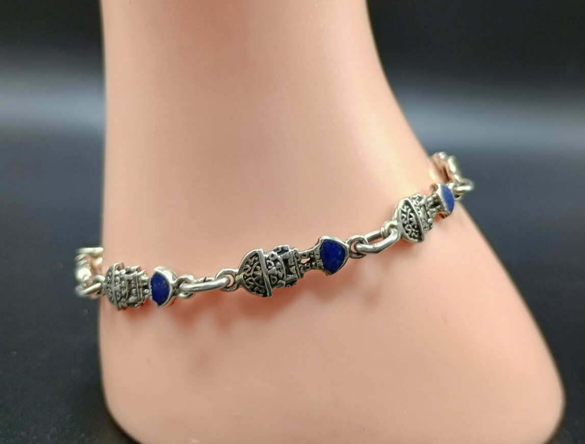 Unisex 950 Sterling Silver Tumi Bracelet from Pre-Columbian Culture