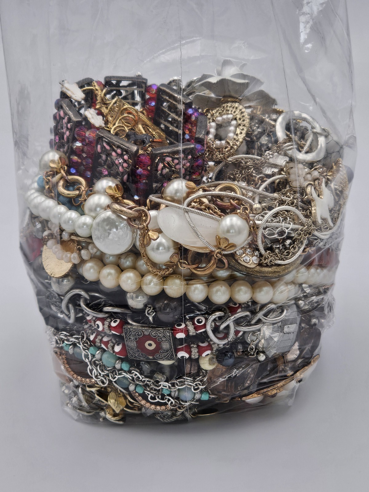 Mixed Wearable Jewelry Lot 26B Bag Vintage to Modern All Wearable 3 Lb 6 oz