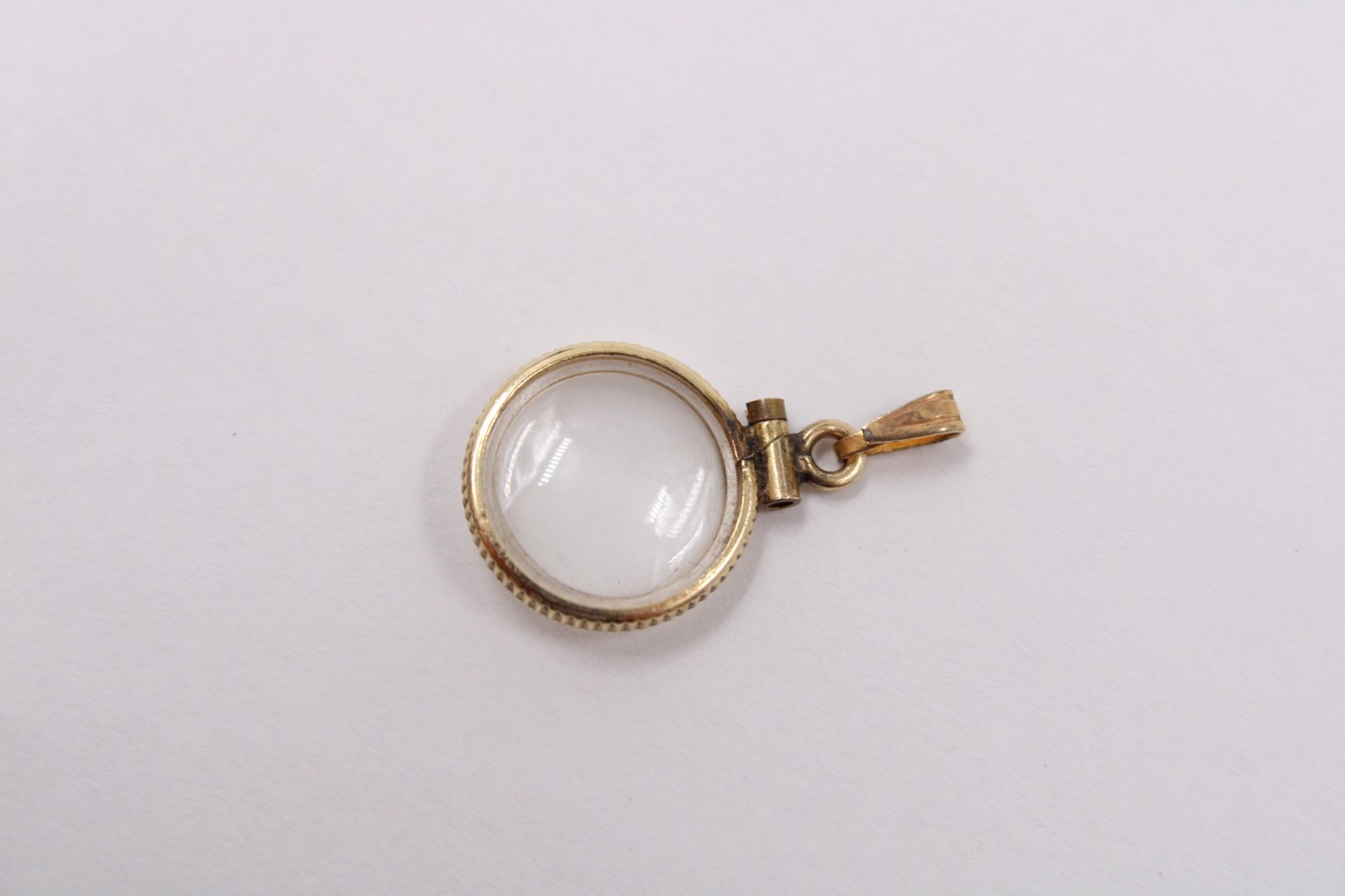 0.7g Vtg Gold Filled Bezel 12k 1/20 g.f Gold Nugget Pendant Coin Edge