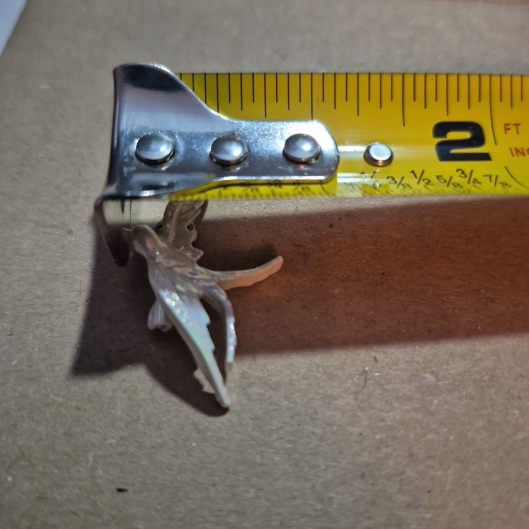 Vintage White Iridescent Enamel Swallow Birds Pins Set Of 2-READ*