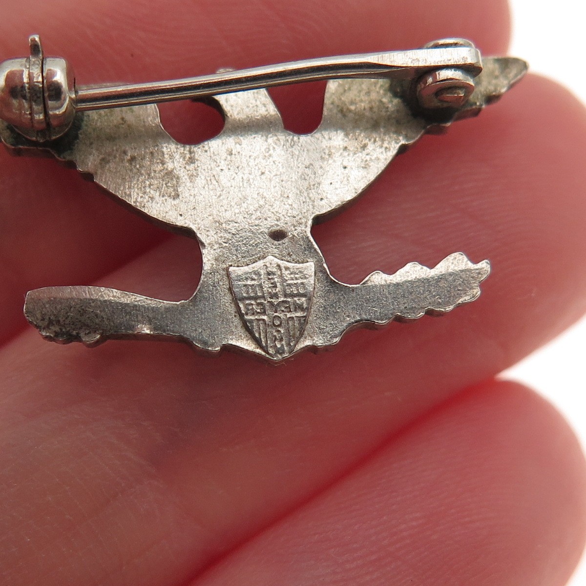 Meyer 925 Sterling Silver Antique WWII US Army Air Force Colonel Pin Brooch