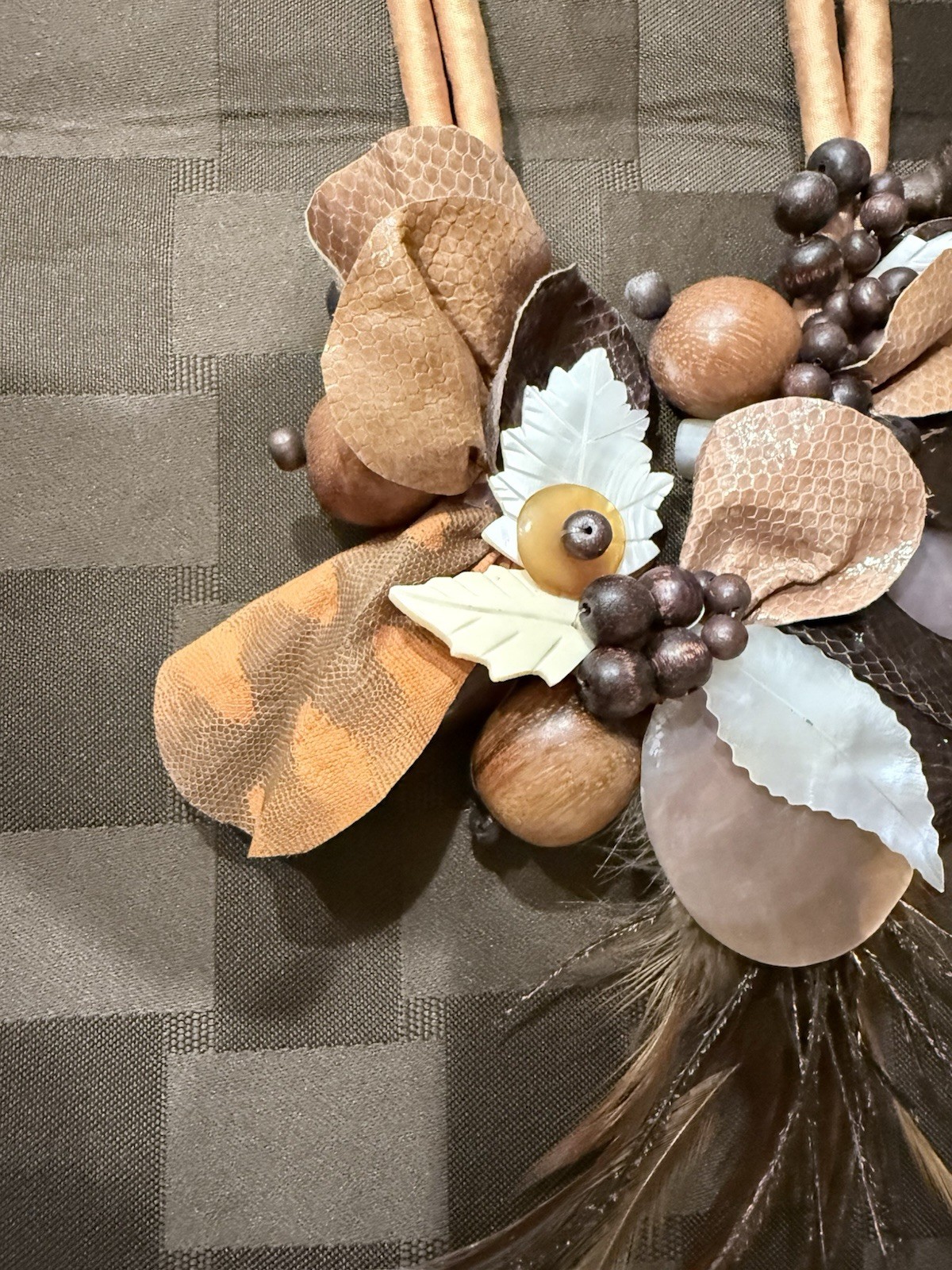 Rare Vintage bib statement necklace