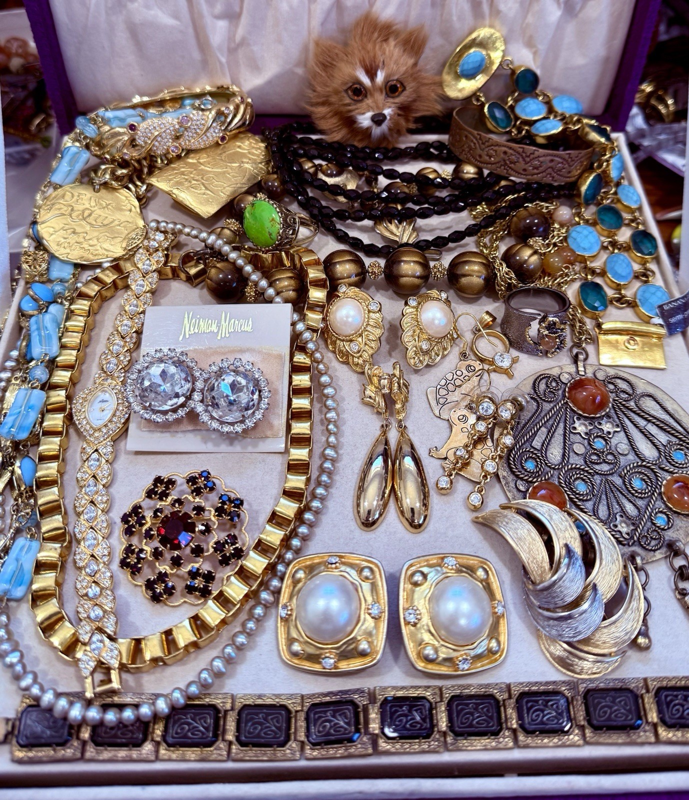 Vintage Antique Jewelry Lot! Rhinestones! Givenchy, Trifari & More! Rare!