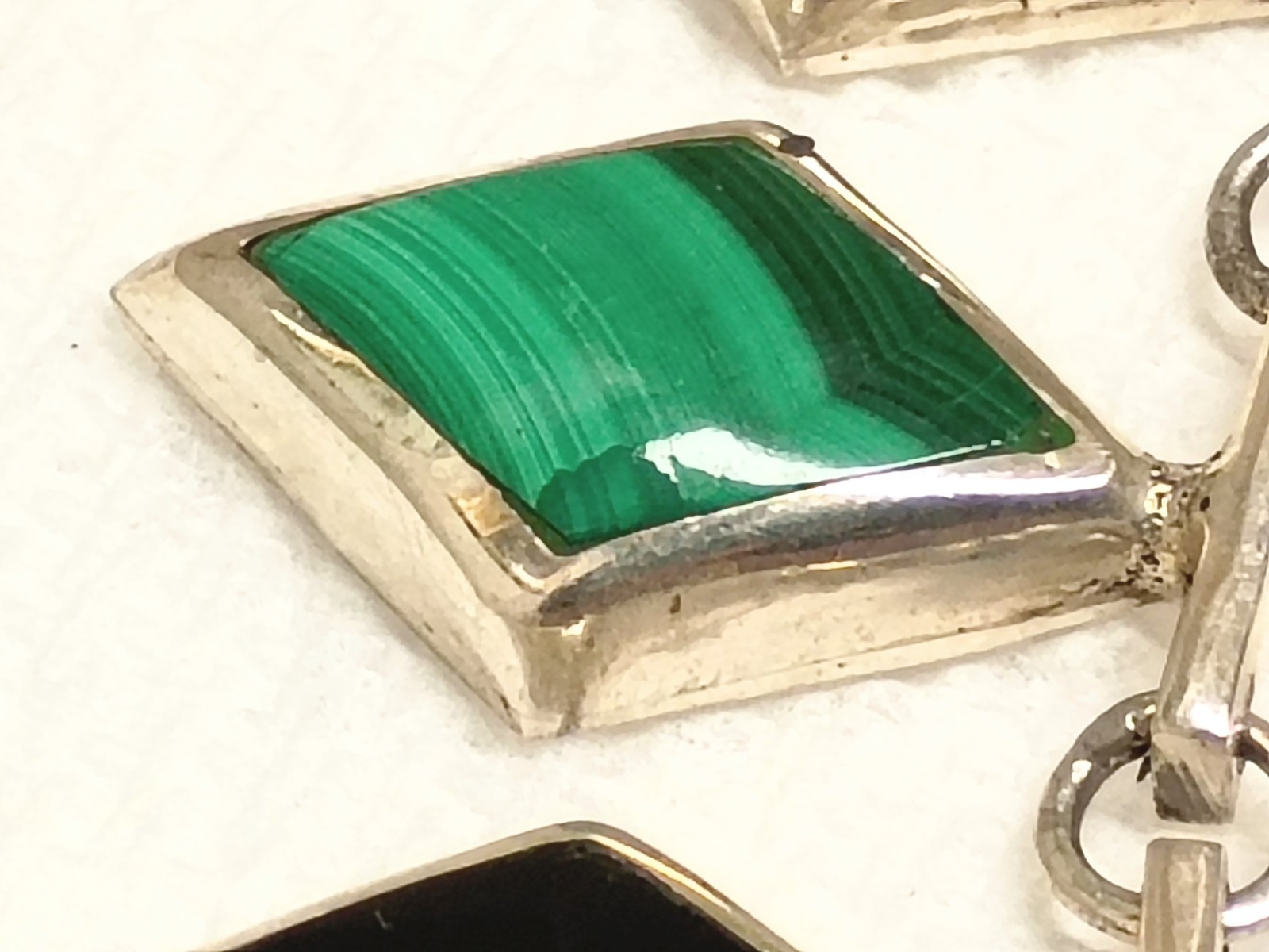 950 Silver Taxco Mid Century TM-181 Necklace Malachite Turquoise Lapis Sugilite