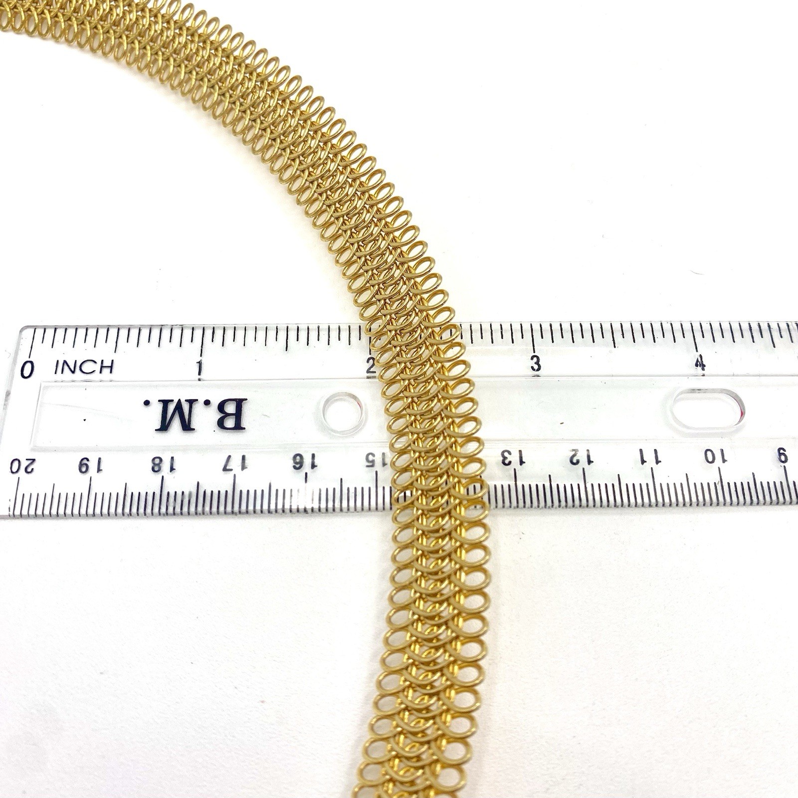 Vintage Avon Gold Tone Lace Wire Collar Choker Necklace Dragon Spine Filigree