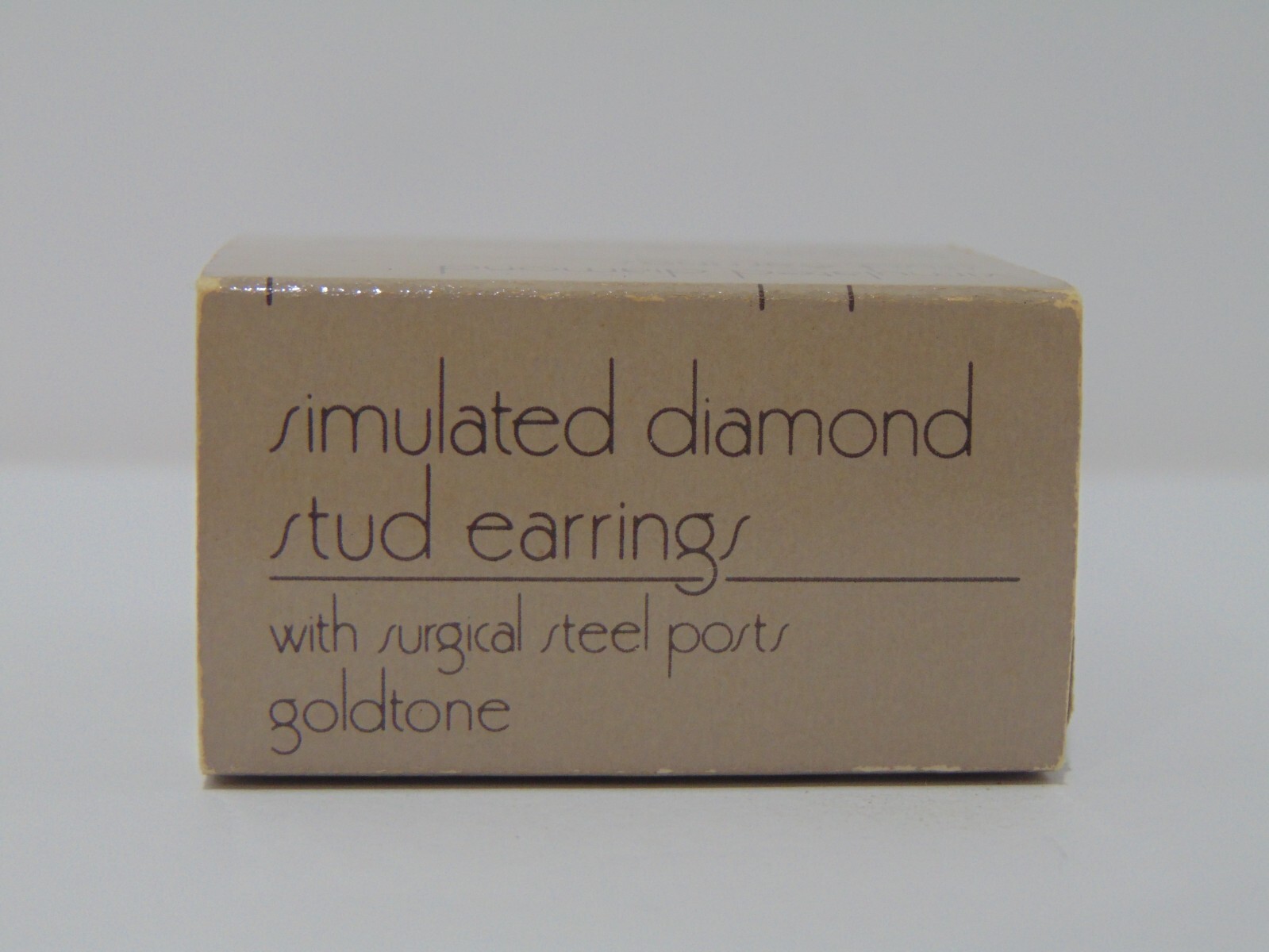 Avon Simulated Diamond Stud Earrings NOS 1984