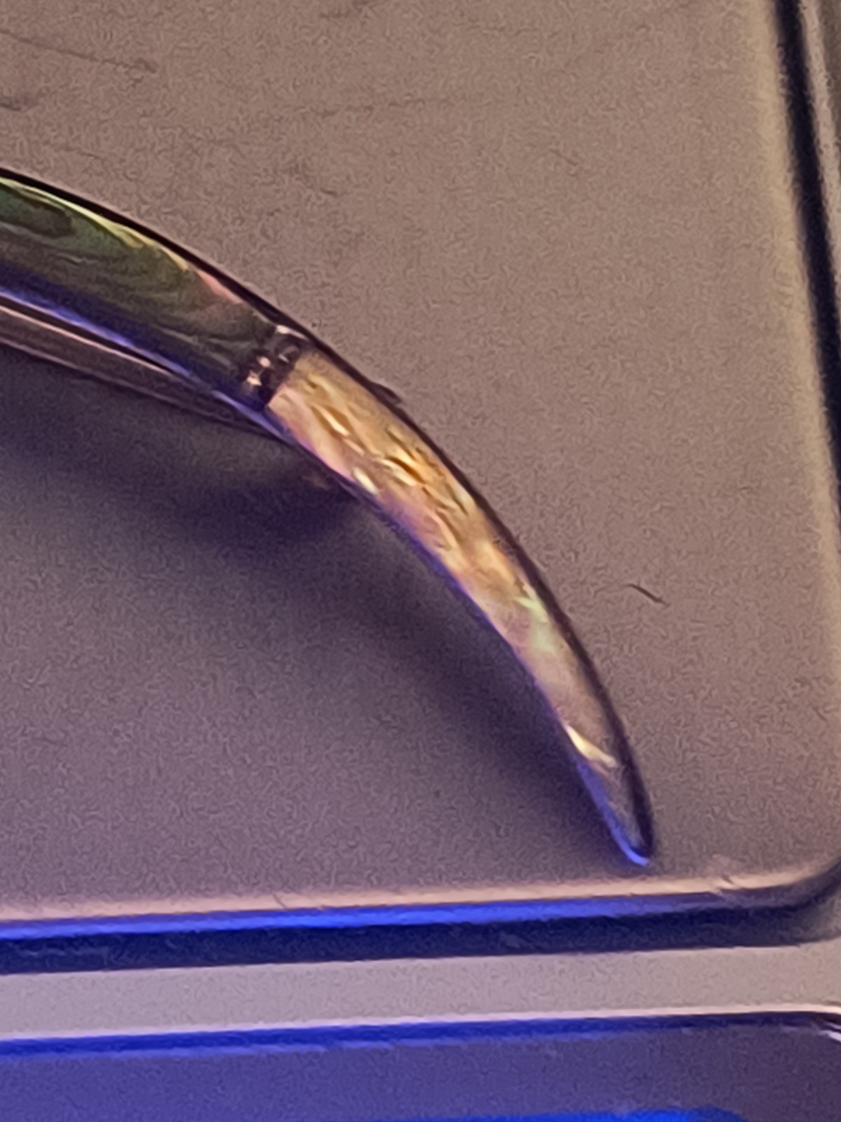 Silver Mother Of Pearl Crescent Moon Pin #504
