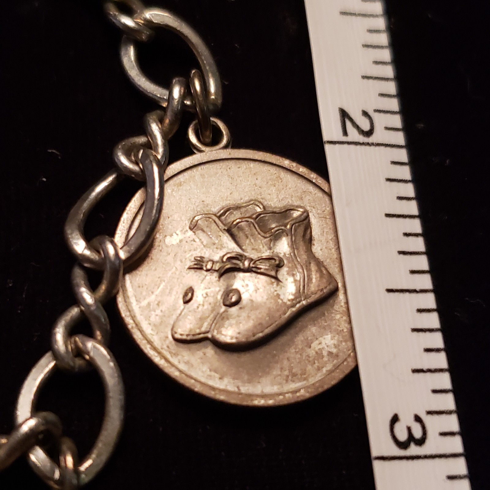 1960’s JFK JOHN JR JACKIE O CHARM BRACELET SILVER TONE