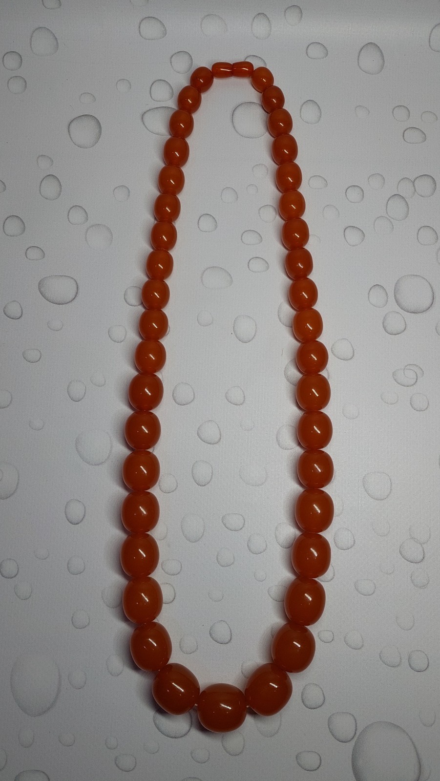 Vintage original Baltic amber beads, made in the USSR, honey color, 127 g