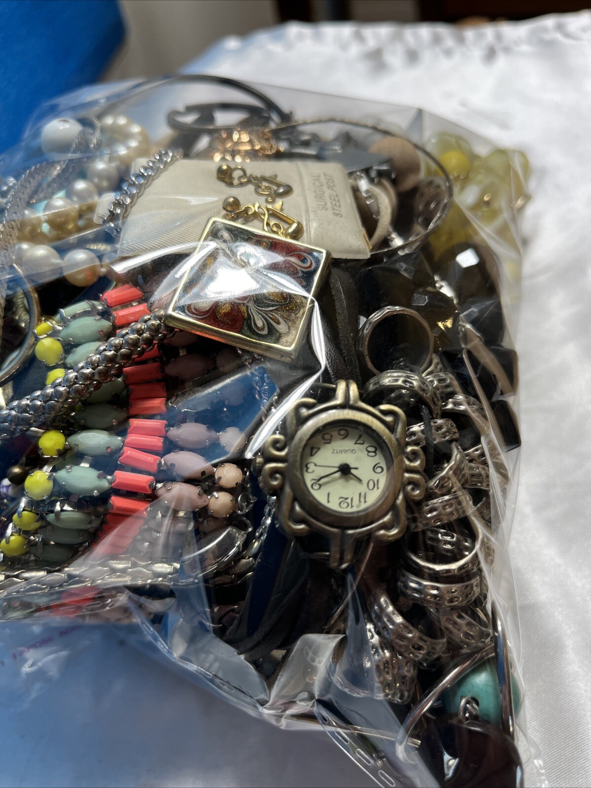 Huge 3lb Lot of Unsorted Jewelry, #17