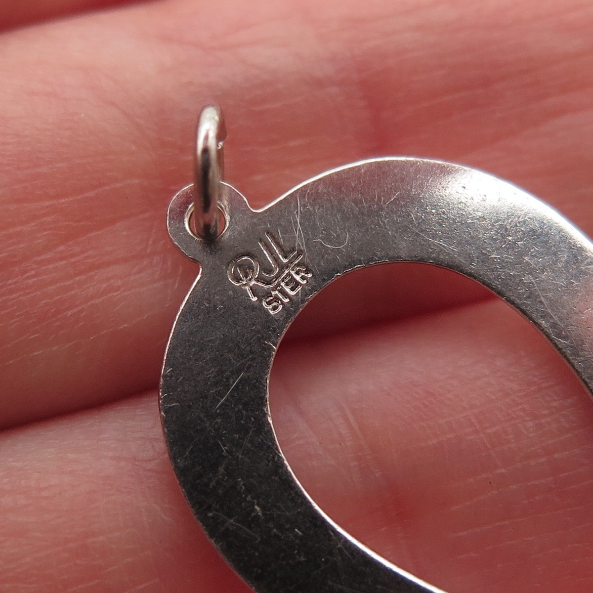 Rembrandt 925 Sterling Silver Vintage Happy Birthday Horseshoe Charm Pendant