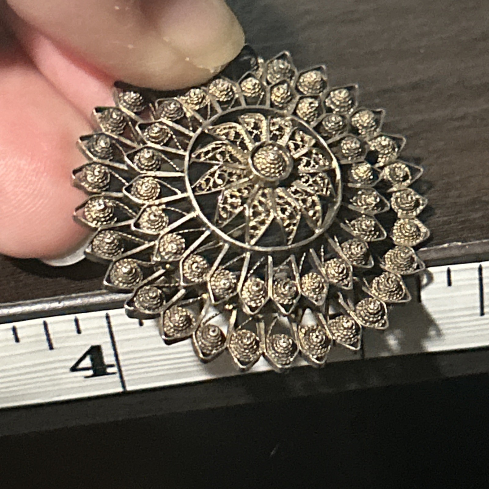 7 OLD ANTIQUE VICTORIAN MIXED METALS RHINESTONE FILIGREE PINS BROOCH