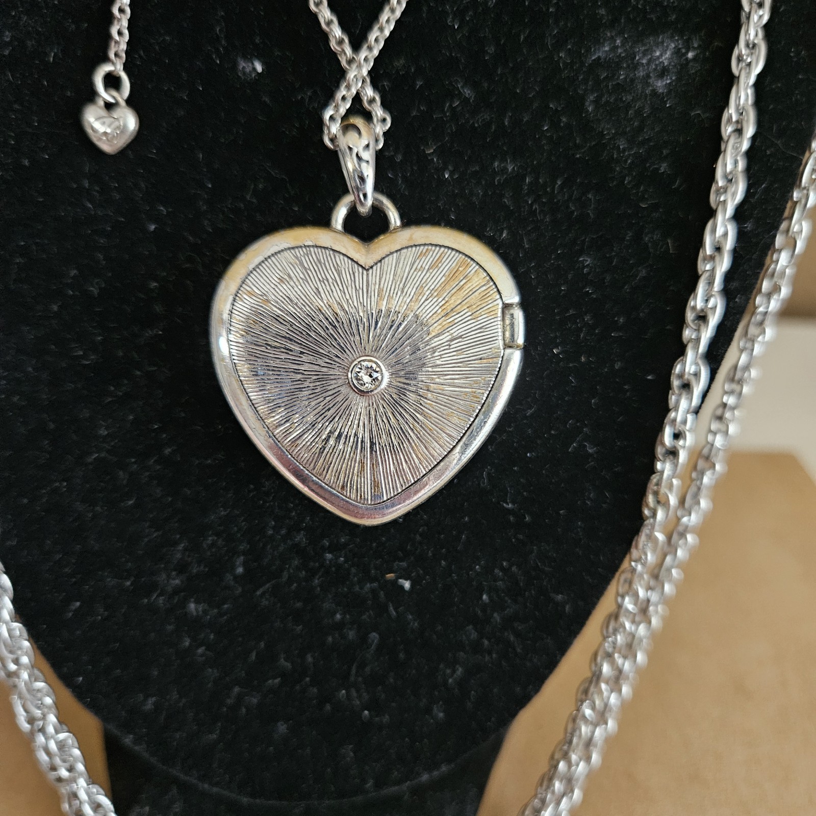 Vintage/Modern Lot 17 pc Brighton Heart Locket Necklaces Bracelets Artisan