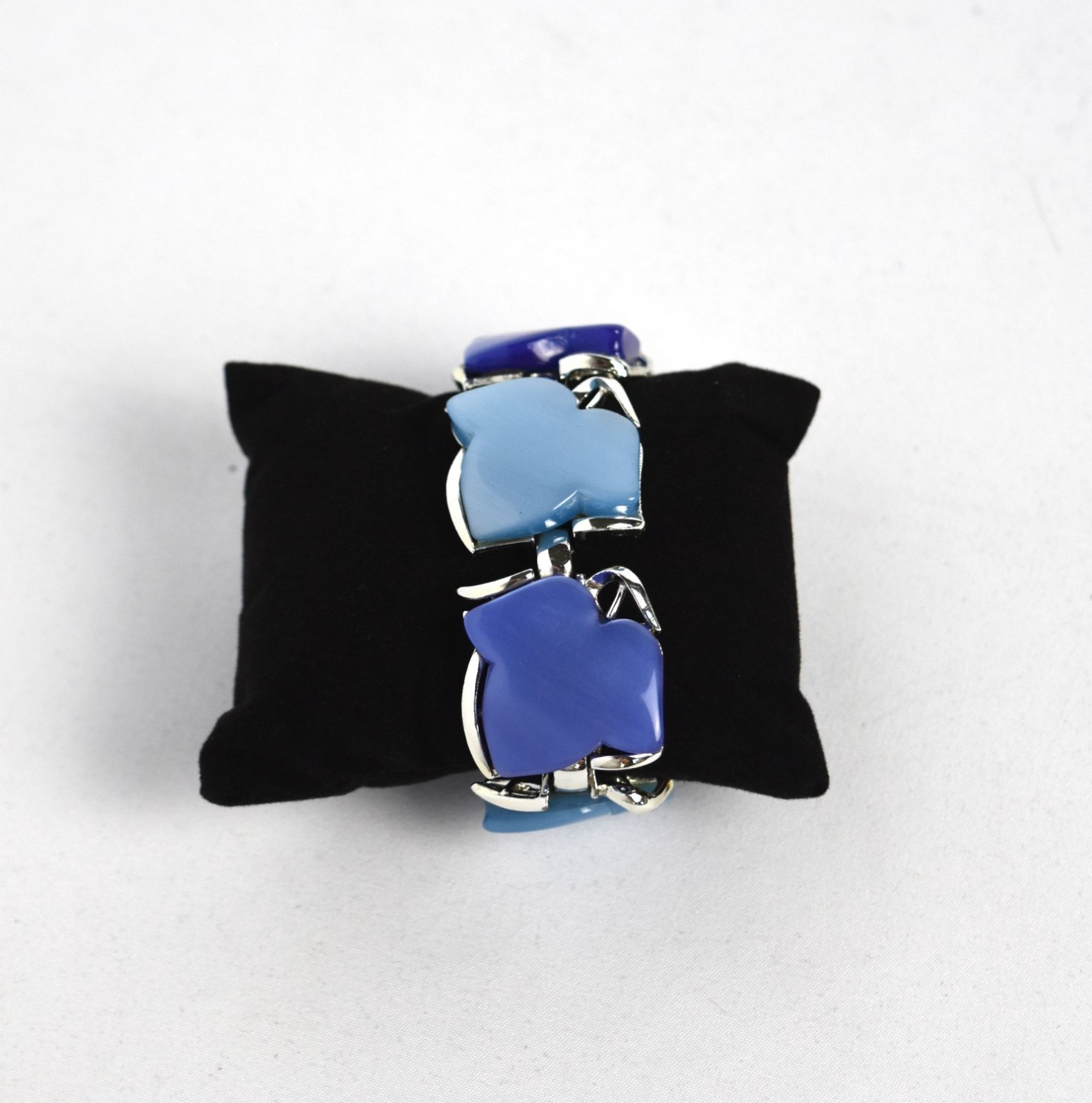 Coro Blue Moonglow Thermoset Lucite Bracelet – Excellent Condition