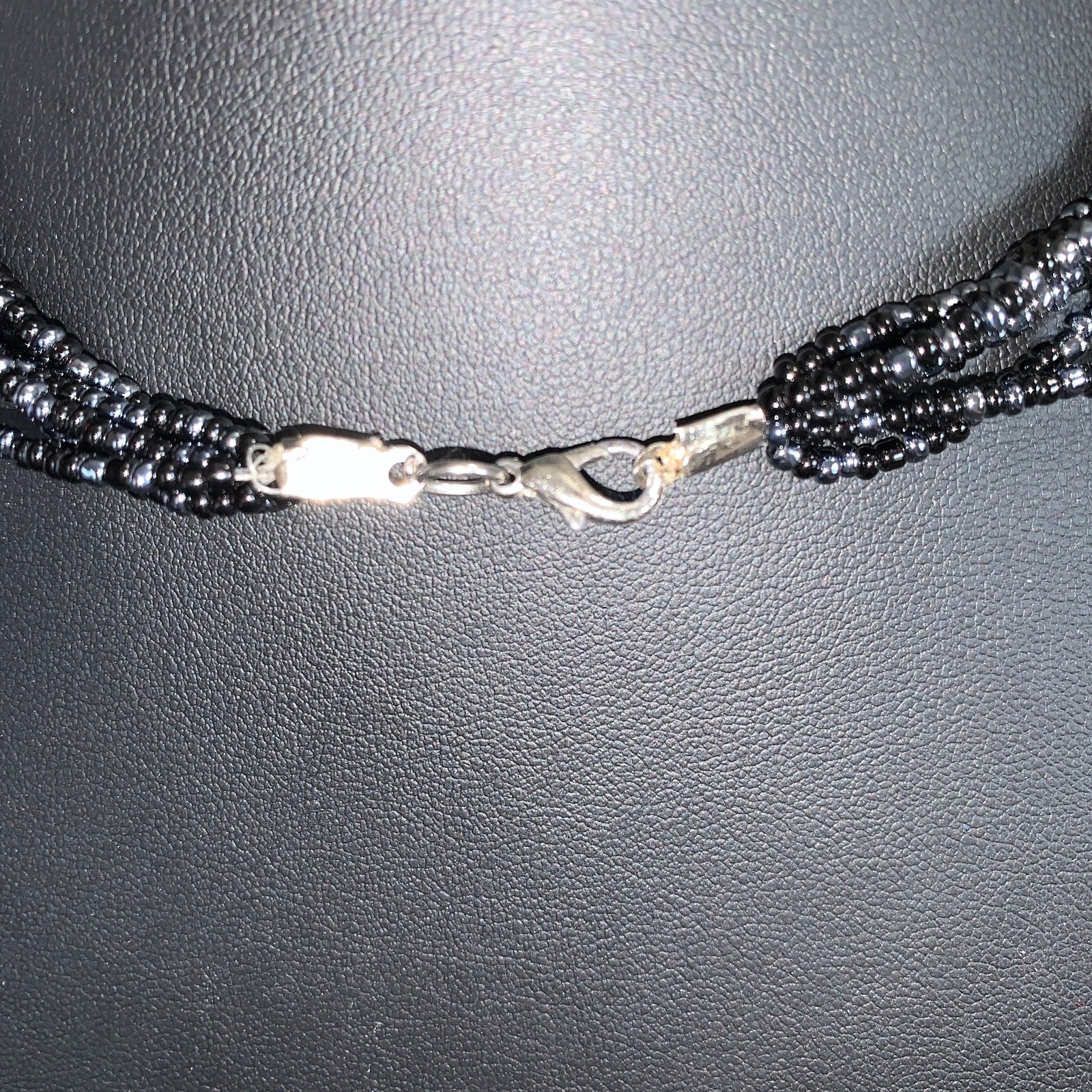 Vintage Green Shell Multi-Strand Statement Necklace – Midnight Tide