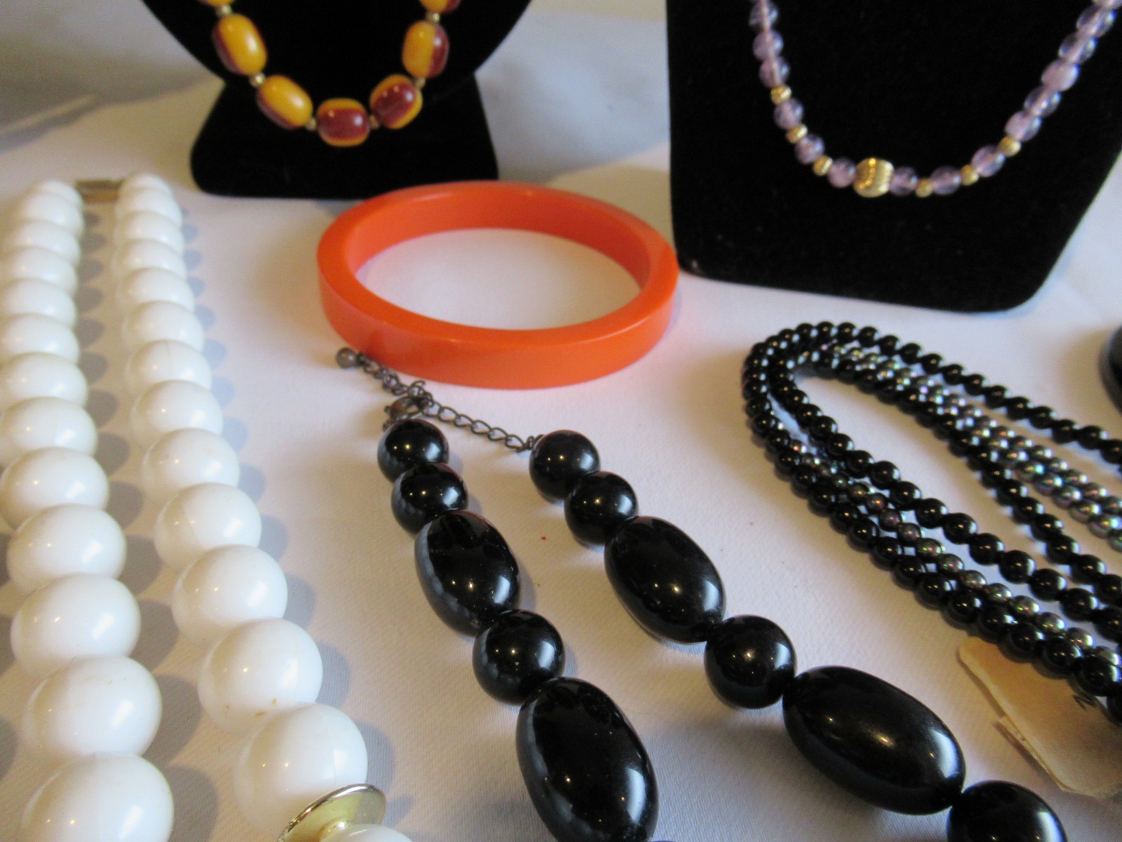 Vintage & Modern Retro Lucite Acrylic Jewelry Lot 17 pcs