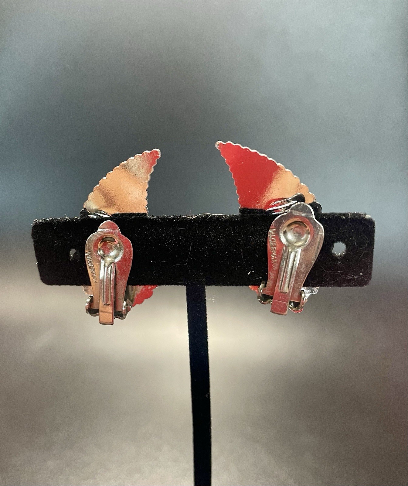 Vintage Marcasites Eloxal Silver Earrings And Brooch West Germany Jewelry