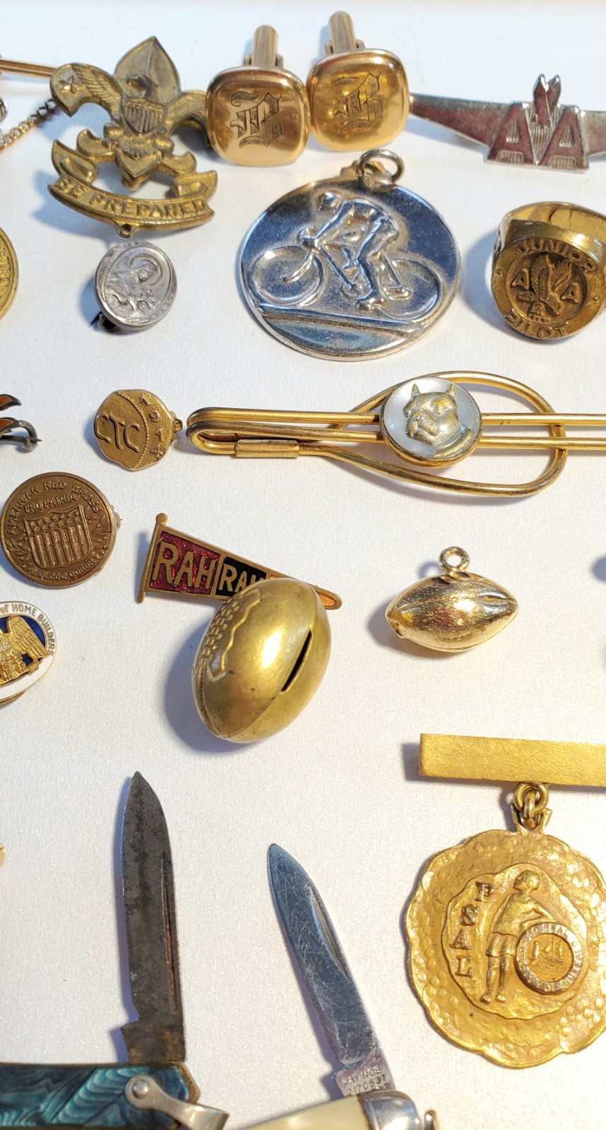 Antique, Vintage Mens Jewelry, Collectibles, Accessories Lot, Over 50 Pieces!