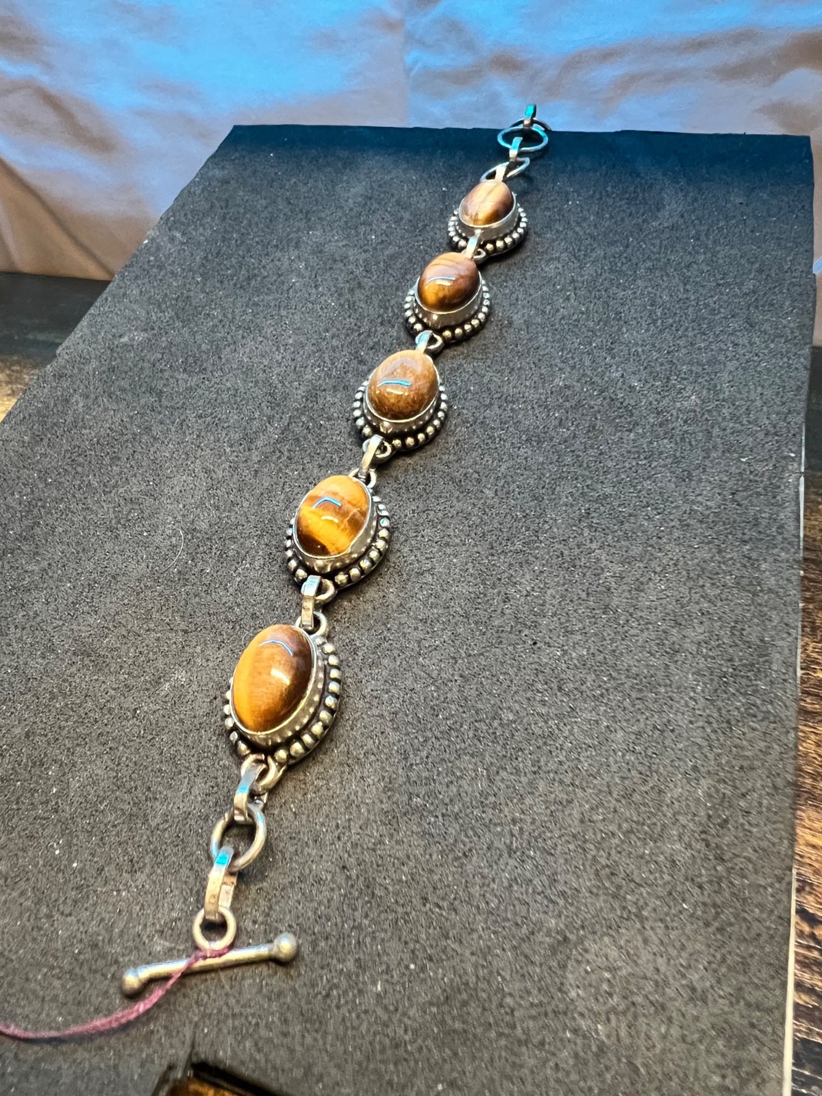 vintage style tiger eye bracelet