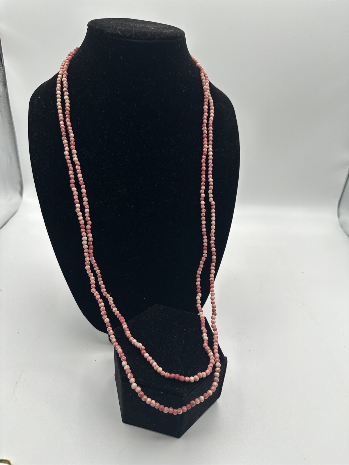 Beaded Necklace Mixed Lot Assorted Necklaces Small Natural Synthetic Bead 4 mm