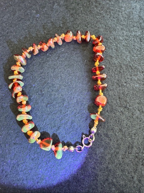 VTG Baltic Amber Hand Knotted Bracelet/Anklet