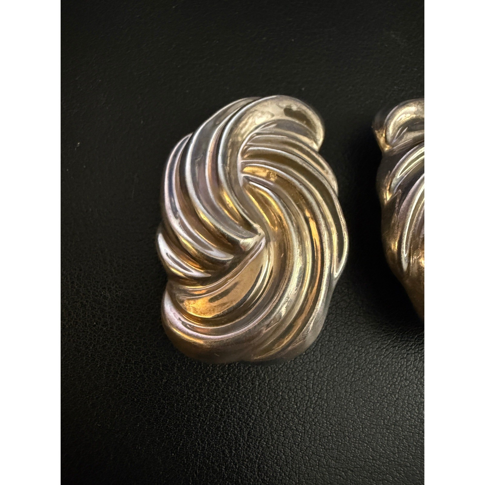 Vintage TAXCO Sterling Silver Earrings Clip Ons Mexico 26g