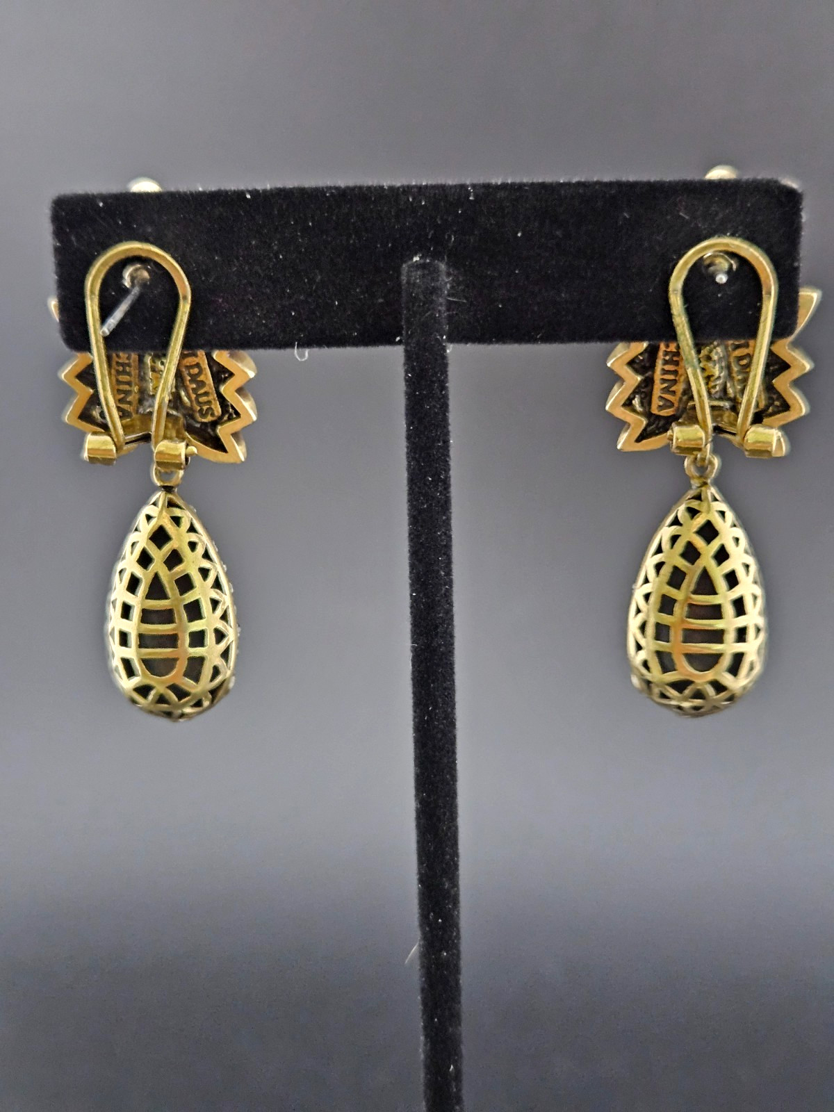 Heidi Daus “MULTI GEMSTONE VINTAGE STYLE EARRINGS”