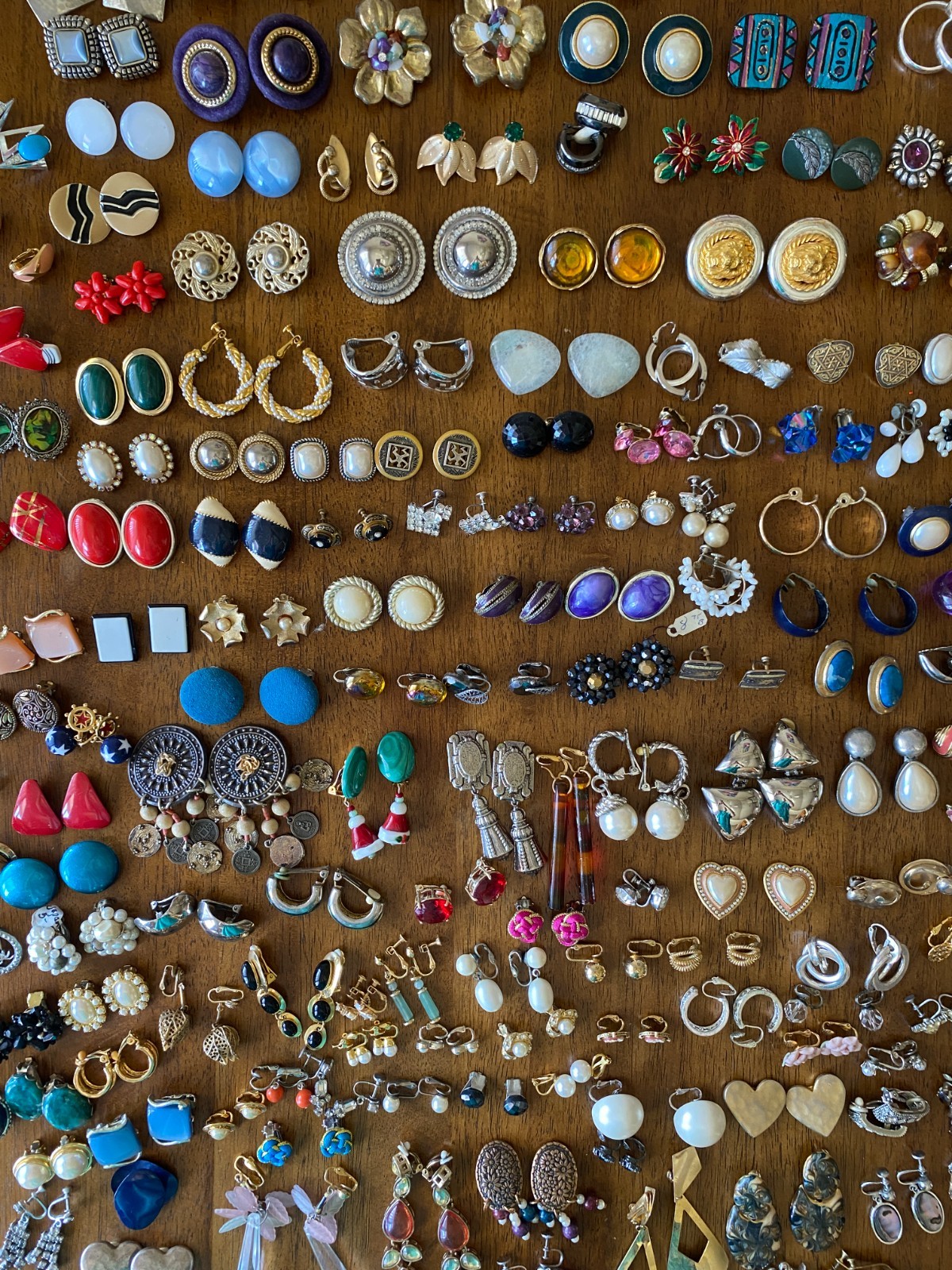 Big Clip-On Earrings Lot Vintage Modern All Wearable Jewelry Over 150 Pairs
