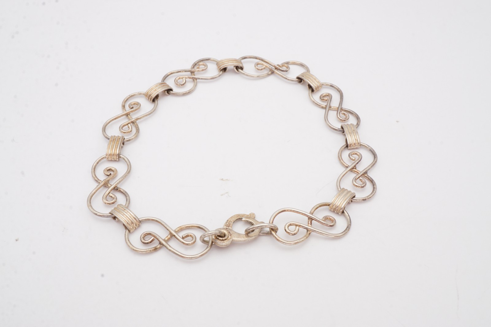Vintage 835 Silver Bracelet 7.75″