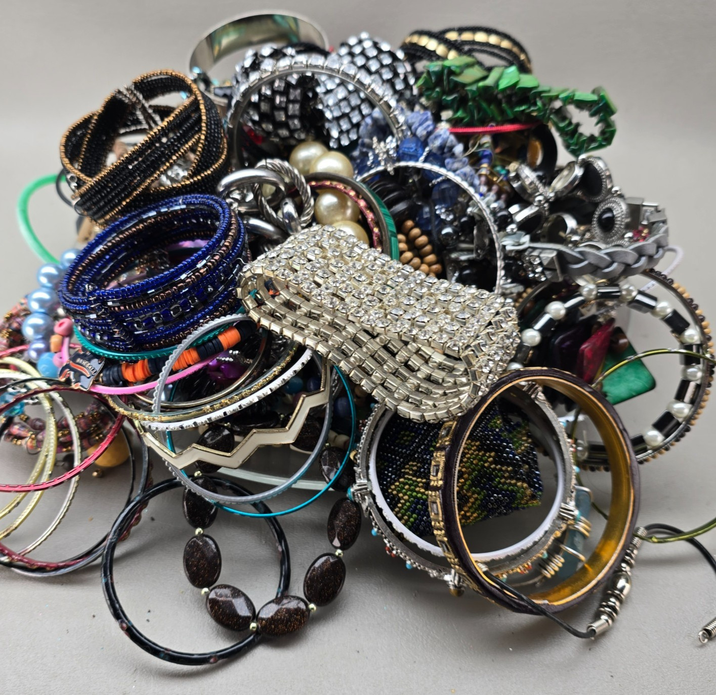 Vintage to Modern Bracelet Lot Wearable Resell 5.66 Pounds