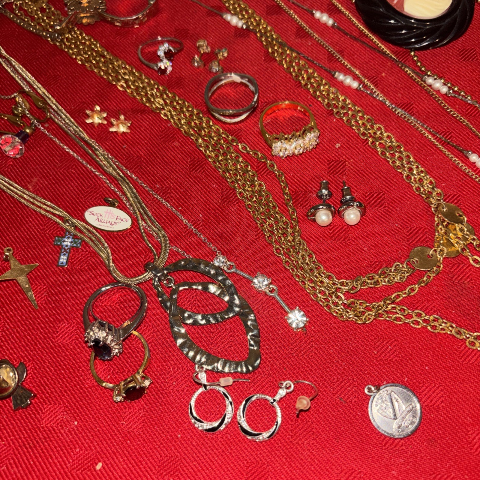 Vintage Estate Jewelry Lot-All Wearable Mix Estate Find- #062326
