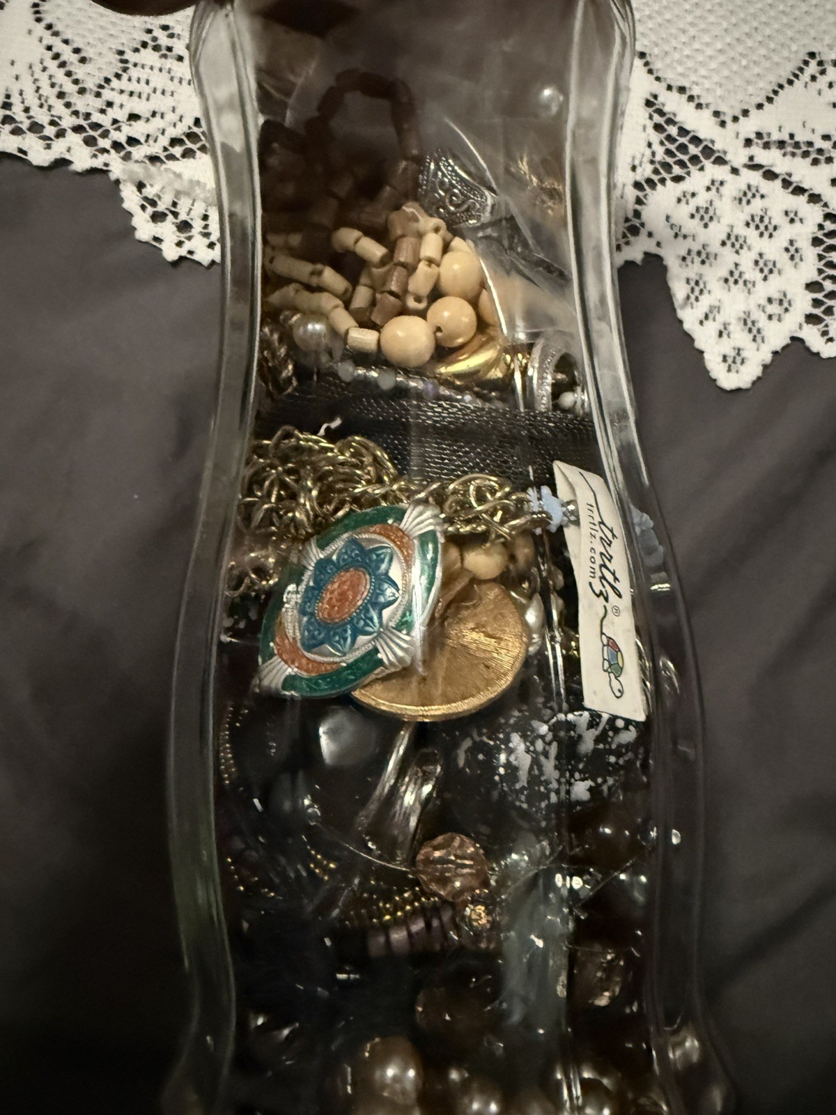 4.5lbs Mystery estate jewelry Jar Untested Wearable Vintage Modern 50+ pieces