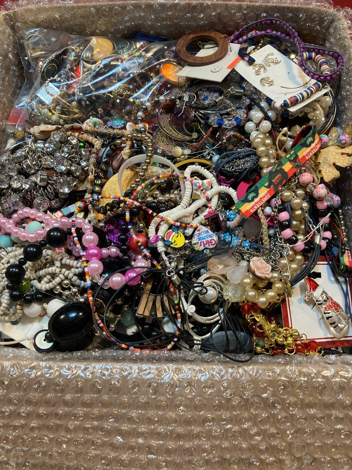Large FRB FULL of Wearable Repairable Salvage & Craft Jewelry Beads Findings etc
