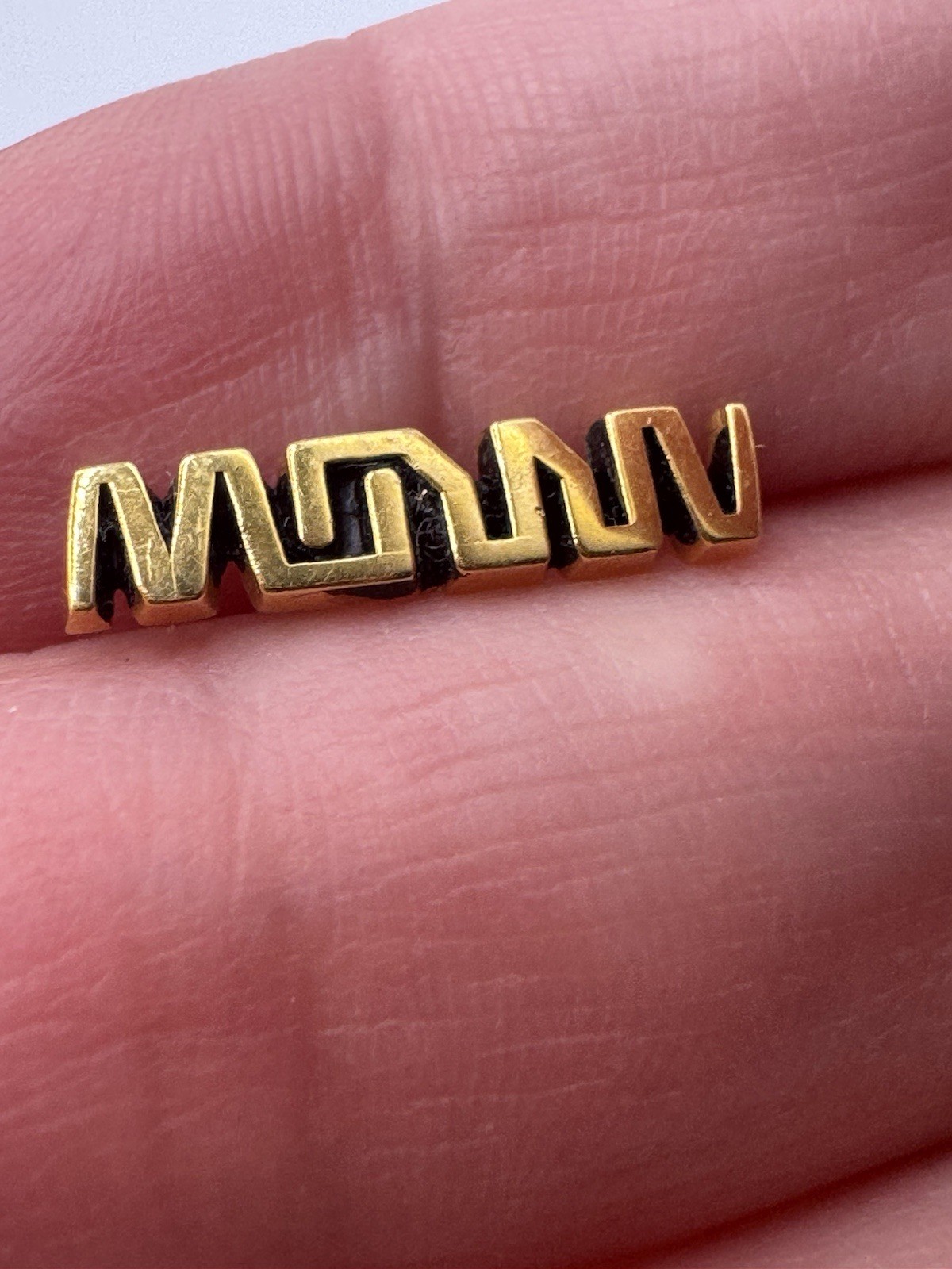 Unknown Vintage 14k Gold Lapel Pin 📌 Stamped Interesting 0.94gr Marked