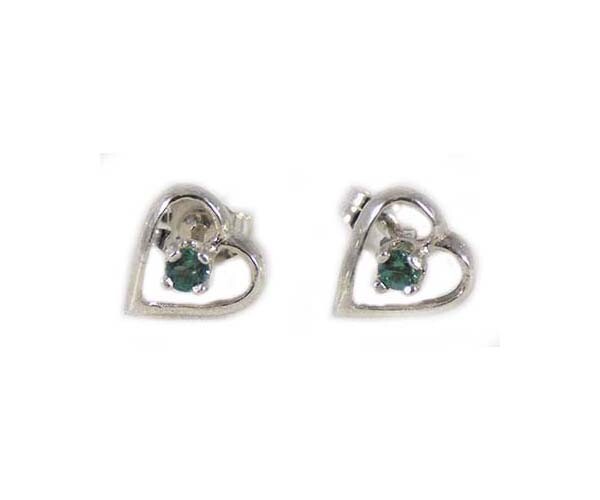 Alexandrite Heart Earrings Antique 19thC Russia Natural Handcrafted Color-Change