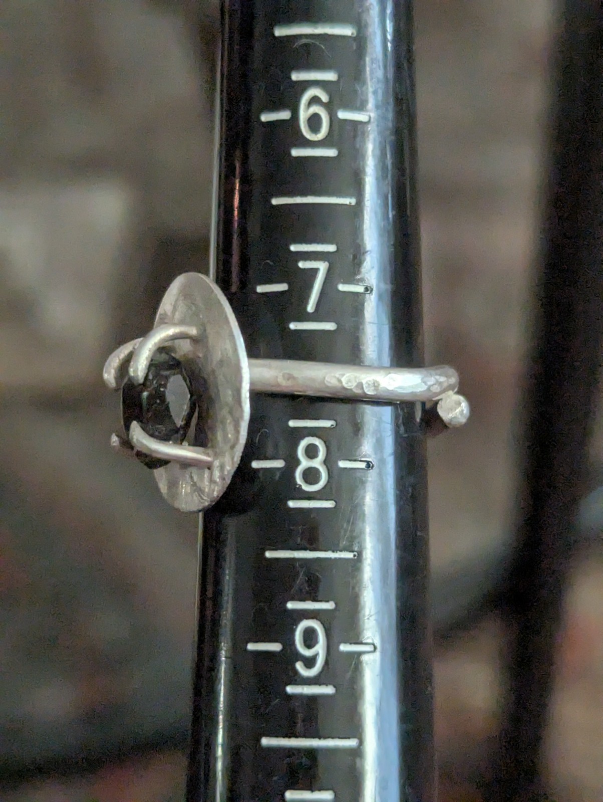 Vintage Silver Modernist Ring 7.5 Freeform Art Sculptural Irregular Handmade