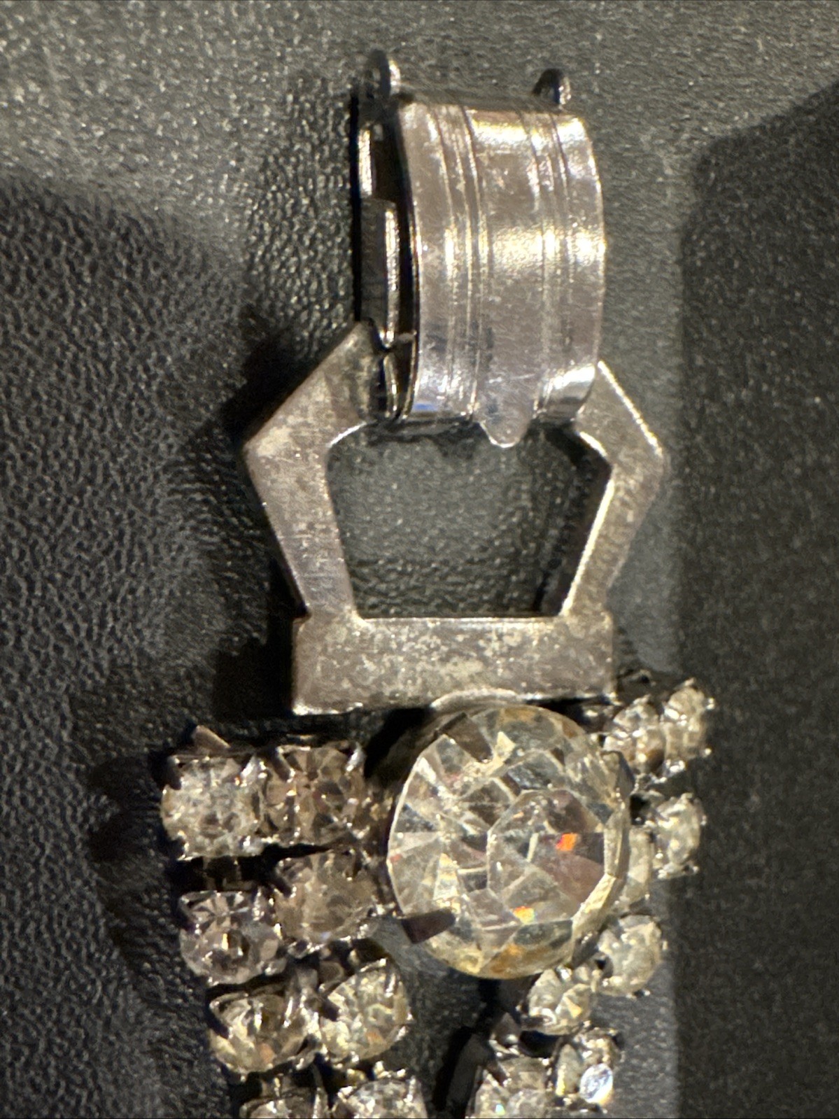 1940’s Elegant Prong-set Rhinestone Bracelet Unsigned