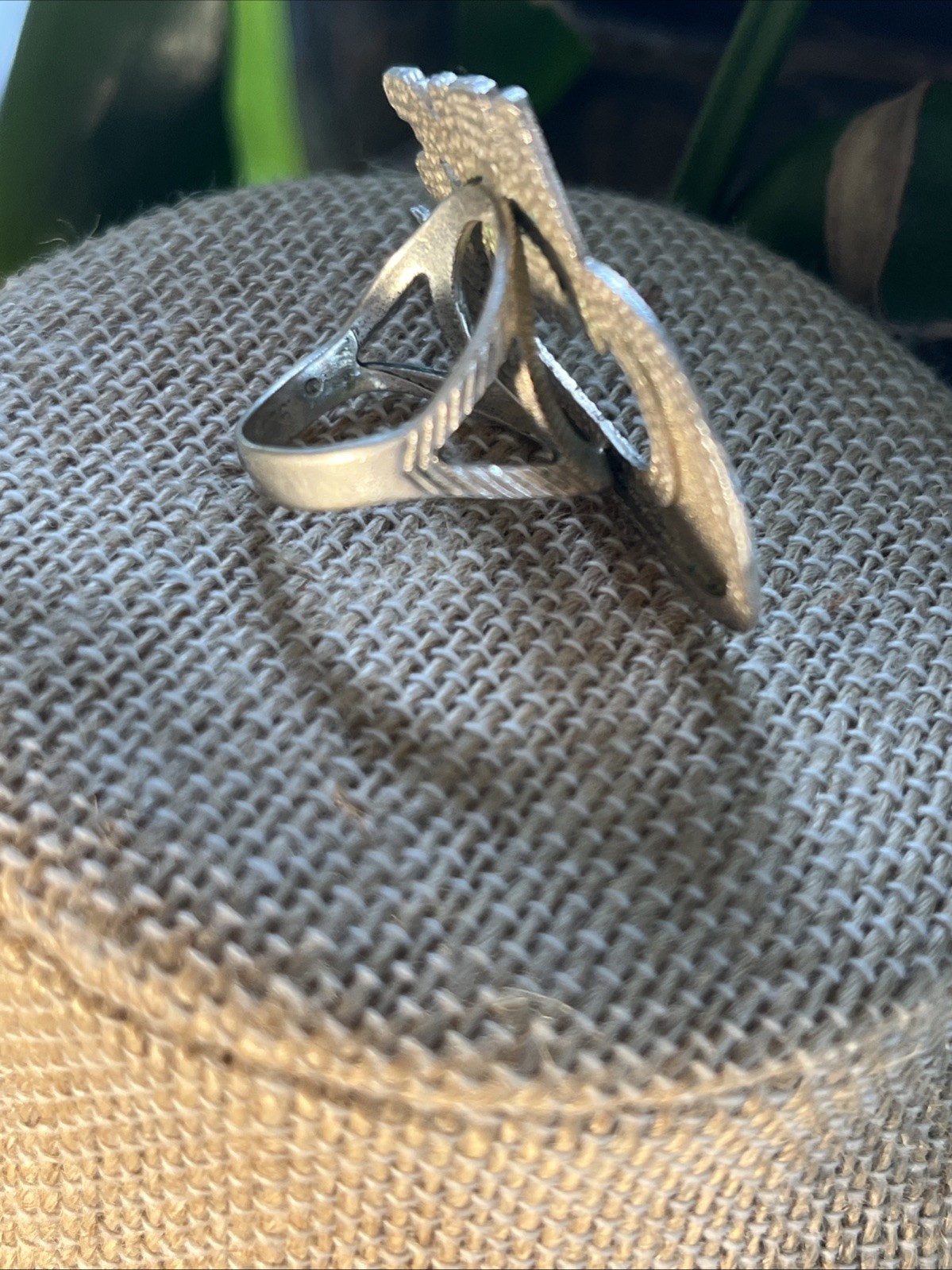 Vintage 1990s Silver Size 6 Nike Swoosh Ring
