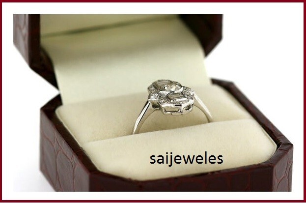 Vintage Art Deco 1.20CT Round Lab-Created Diamond Wedding Ring 14K White Gold FN