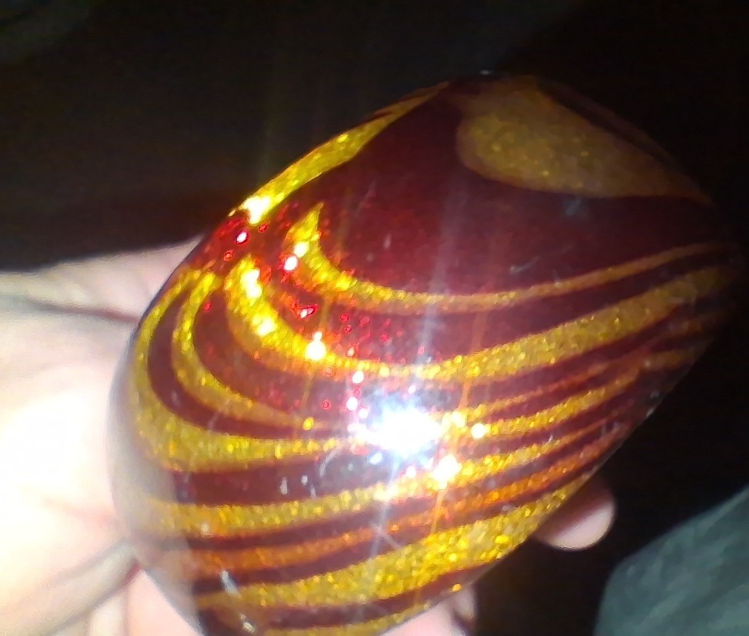 Vintage Swirl Pattern Bangle Acrylic Gold Glitter Brown Wave Chunky Statement