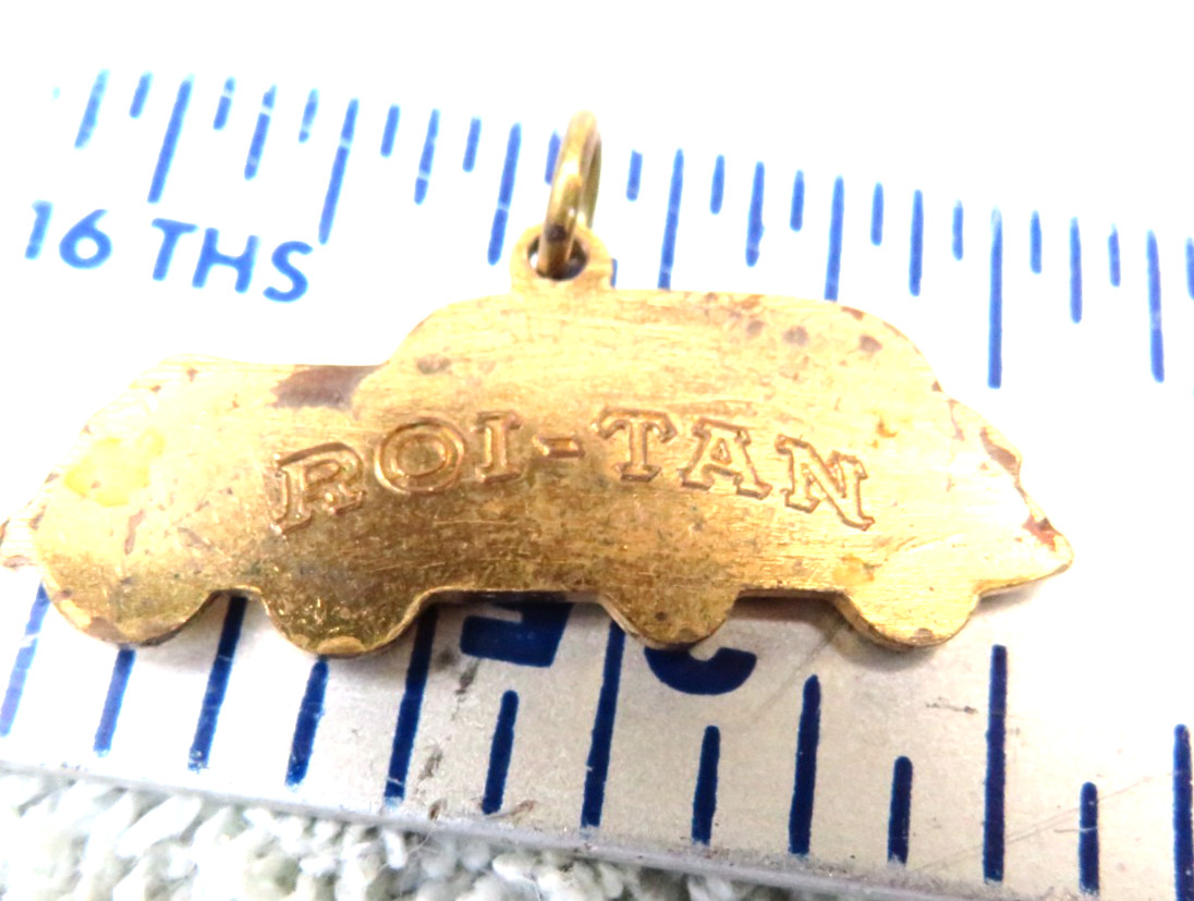 ROI-TAN Good Luck Charm CAR Pendant-Vintage- Gold Finish