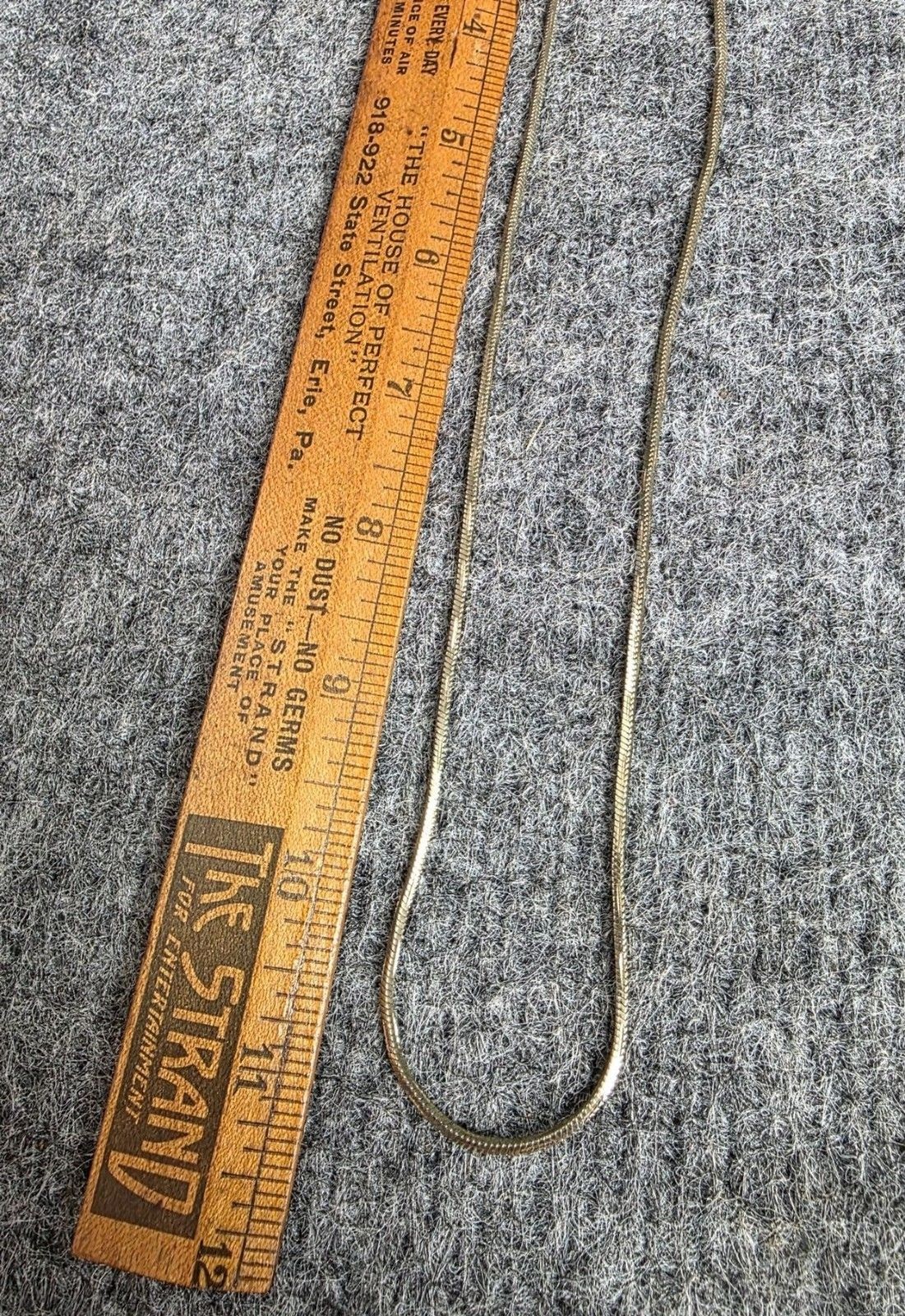 Napier Gold-Tone 24 Inch Necklace Nickel-Free Snake Chain Lobster Clasp Vtg