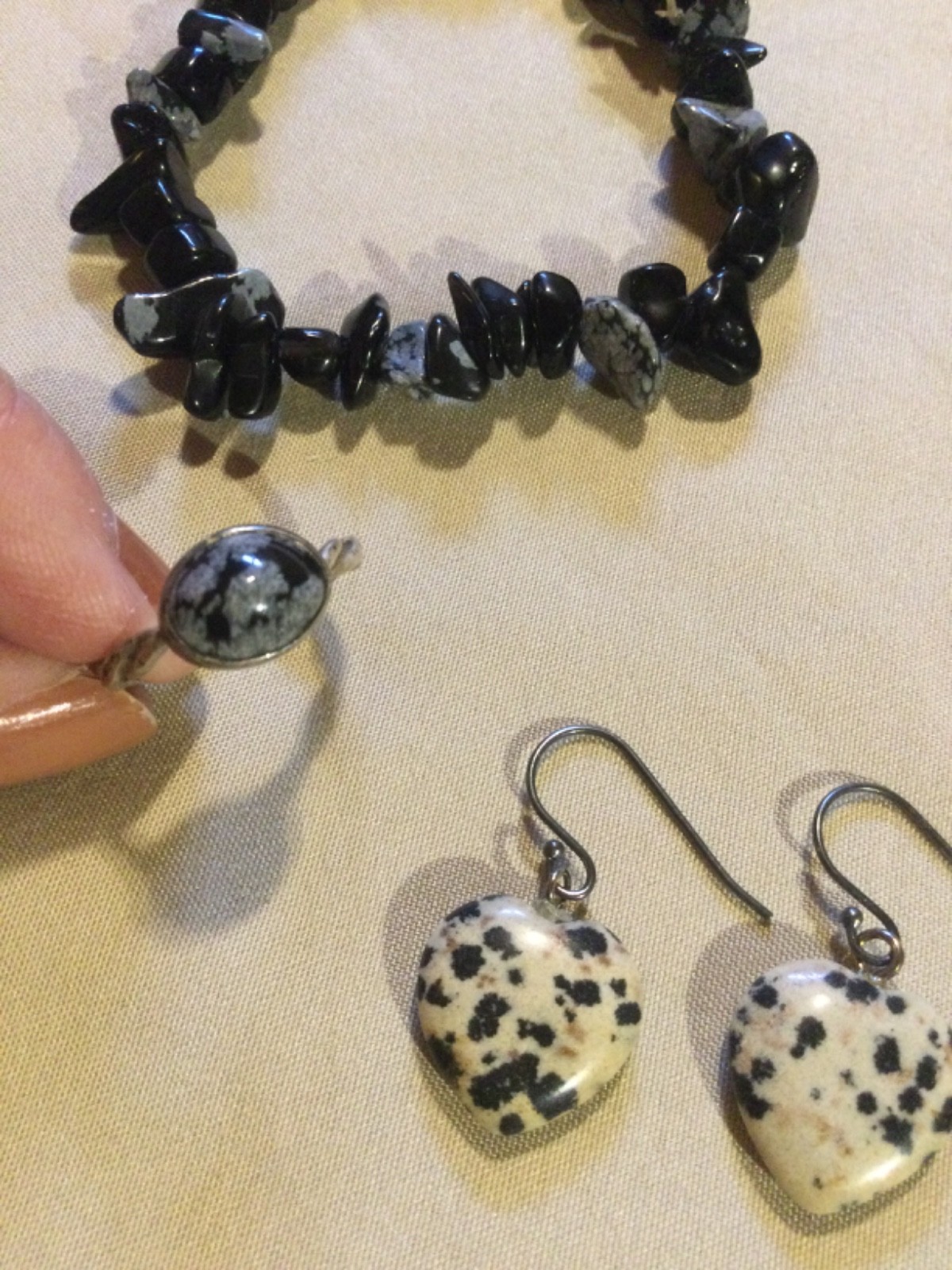 Estate Semiprecious Gemstone Agate Jewelry Lot~925 Sterling Silver Earrings &