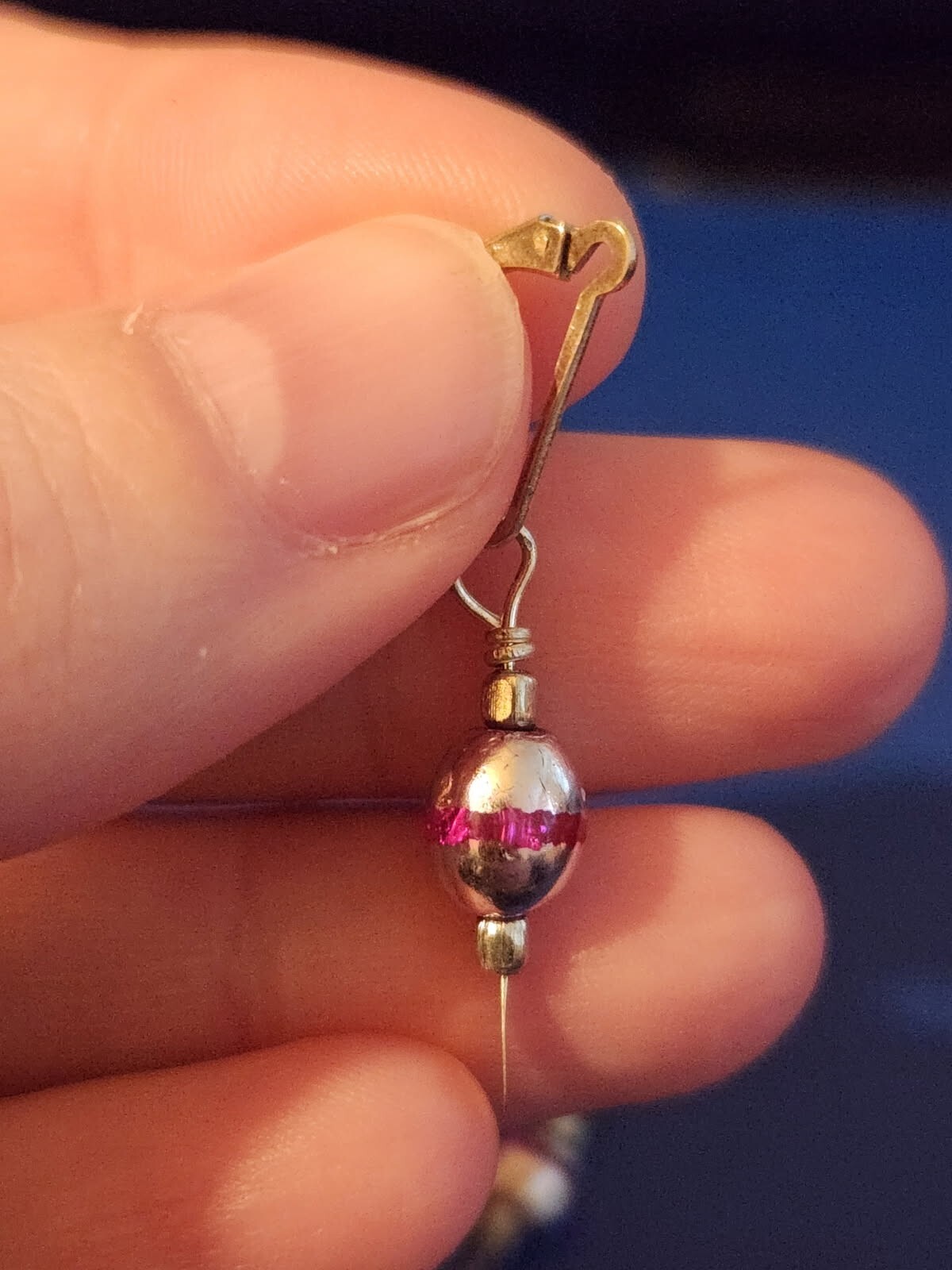 Sterling Silver Pink Dangle Earrings