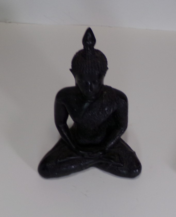 SEATED BUDDHA FIGURINE STATUE 4.5″ x 6″ 14 OZ j88cr V88CR CL88CR